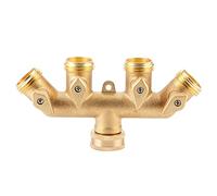 B Garden 4-Way Hose Splitter Hose A B Valve Faucet Valve Connector Hose SplitterHose AdapterB Valve Faucet ValveFaucet Splitter with Standard Hoses Making It A Versatile Addition