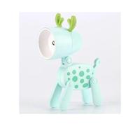 (B Green deer) LED Night Light Mini Folding Desk Lamp Cute Pet Lights Dog Deer Portable Night Light Student Living Room Decor Gift