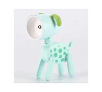 (B Green dog) LED Night Light Mini Folding Desk Lamp Cute Pet Lights Dog Deer Portable Night Light Student Living Room Decor Gift