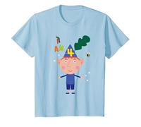 B&H I am Four Age Character T-Shirt, Youth, Baby Blue, 4T