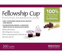 B & H Publishing Group 63431 Commun Fellowship Cup Prefilled Juice Wafer Box Of 500 by B