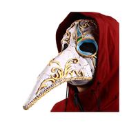(b) Halloween Plague Doctor Bird Mask Long Nose Beak Cosplay Steampunk Scary