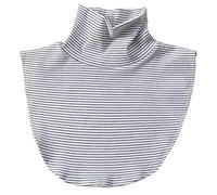B-HOT Fake Turtleneck Dickey Collar Detachable Neck Cover False Half Shirt Blouse Neck Warm for Women Men Thin White Strip