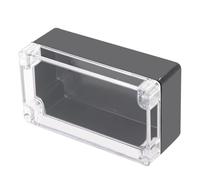 B, IP65 Waterproof Junction Box, Electrical Project Box with Plastic Clear Cover, Outdoor Enclosure Case for Cable Connectors, Weatherproof Electrical Meter Box