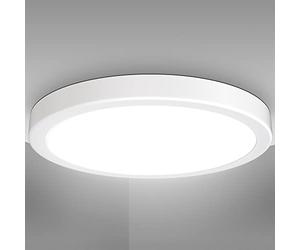 B.K.Licht 24W LED Ceiling lamp, Neutral White Light 4.000K, 38cm / 15in Diameter, 3.000 Lumen, White