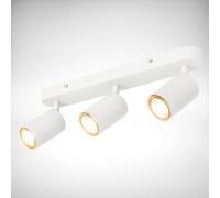 B.K.Licht - Adjustable Ceiling Spot Light, GU10 Ceiling Light, 3 Way Spot Ceiling Lamp, Livingroom Lamp, Bedroom Lamp, Kitchen Lamp, 39 cm, White