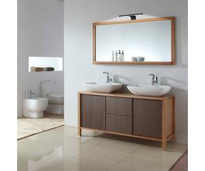 B.K. Licht Bill LED mirror light, W 30 cm, black, metal, 4,000 K