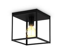 B.K.Licht Black 1xE27 60W Requires Bulb Ceiling Light B.K.Licht Black