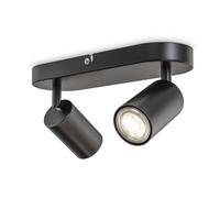 B.K.Licht Black 2xGU10 9W Requires Bulb Spotlight B.K.Licht Black