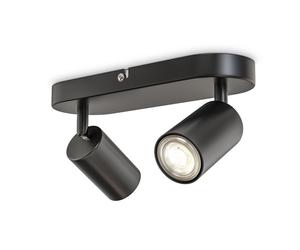 B.K.Licht Black 2xGU10 9W Requires Bulb Spotlight B.K.Licht Black