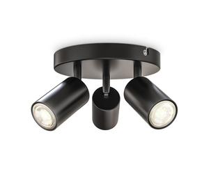B.K.Licht Black 3xGU10 9W Requires Bulb Spotlight B.K.Licht Black