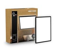 B.K.Licht Black Bathroom Ceiling Light 16W, 1900lm, 4000K Slim Panel IP44, 240mm B.K.Licht Black