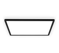 B.K.Licht - LED Panel, Slim, 4000K Neutral White, Indirect Backlighting, IP44 Splash-Proof, Ceiling Lights, Bathroom Light, Bathroom Lights Ceiling, Living Room, 42 x 42 x 3 cm, Black