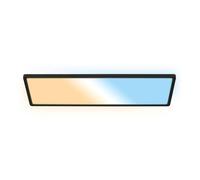 B.K.Licht - LED Panel with Remote Control, Slim, Dimmable, Adjustable CCT from Warm to Daylight White, IP44, Ceiling Lights, Bathroom Light, Bathroom Lights Ceiling, Living Room, 58x20x3 cm, Black