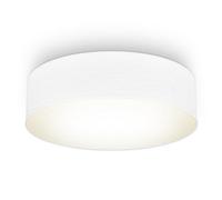 B.k.licht Bulb Socket E27 White Fabric Shade Ceiling Lamp (Dia)38Cm