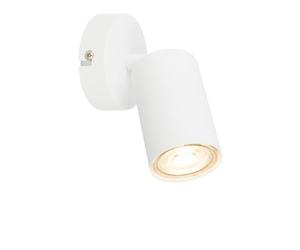 B.K.Licht - EEK A indoor LED wall light, swivelling, 3000K warm white, 2W, 450 lumens, approx. 50,000 hours of light, reading light, living room lamp, lamp, wall lamp, kitchen lamp, 8x15.5cm, white