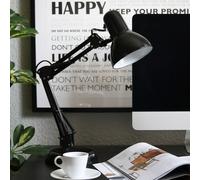 B.K. Licht Hera desk lamp, black, metal, height 53 cm, E14