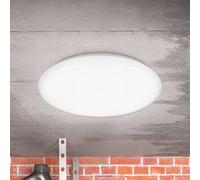 B.K. Licht Jill LED ceiling light, white, Ø 27.8 cm, plastic, 4,000 K