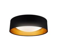 B.k.licht Led Black Gold Ceiling Light 40Cm Bedroom Living Room Lamp 18W, 2200Lm