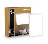 B.K.Licht - LED Panel, Slim, 4000K Neutral White, Indirect Backlighting, IP44 Splash-Proof, Ceiling Lights, Bathroom Light, Bathroom Lights Ceiling, Living Room, 29 x 29 x 3 cm, White