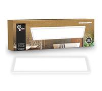 B.K.Licht - LED Panel, Slim, 4000K Neutral White, Indirect Backlighting, IP44 Splash-Proof, Ceiling Lights, Bathroom Light, Bathroom Lights Ceiling, Living Room, 58 x 20 x 3 cm, White
