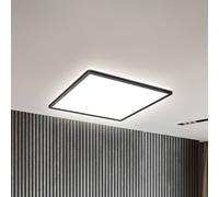 B.K.Licht I RGB LED Ceiling lamp I Ultra Flat LED Panel I Colour Change I RGBW Ceiling Light dimmable I Backlight Effect I Remote Control I Black