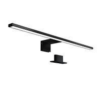 B.k.licht Mains-Powered Led Black Clampable Mirror Lamp