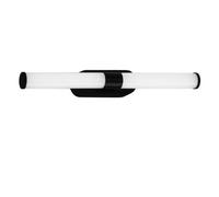 B.k.licht Mains-Powered Led Black Ip44 Mirror Lamp
