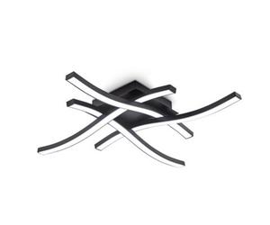 B.k.licht Mains-Powered Led Black Neutral White Light Ceiling Lamp