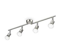 B.k.licht Mains Powered Matte Nickel 4 Lamp Ceiling Lamp