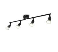 B.k.licht Mains Powered Black 4 Lamp Ceiling Lamp