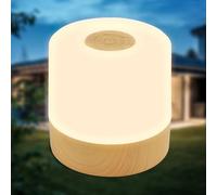 B.K.Licht Wood Effect 2W Rechargeable LED Table Lamp in Brown B.K.Licht Brown