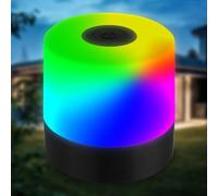 B.K.Licht - Mini RGBW LED Table Lamp Wireless IP44 with Touch, Colour Changing, Battery, USB-C Cable, Bedside Lamp, Decorative Lamp, LED Lamp, Battery Table Lamp, Outdoor Lamp, Children's Room, 7 x 7
