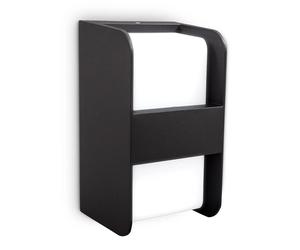 B. K. Licht Outdoor Light Wall Lamp Black IP44 up & Down Max. 12W E27 Illuminant