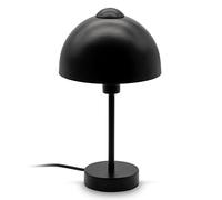 B.K.Licht Retro Table Lamp I E14 Socket for Max. 25 Watt I Table Lamp 1 Bulb I Includes Cable Switch I Matt Black