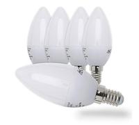 B.K.Licht Set of 5 E14 LED Lightbulbs, 5W Equivalent 40W Halogen, 470Lm, Warm White 3000K, Bright Illumination for All Living Areas, Modern, Incandescent Light