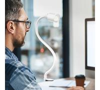 B.K. Licht Snake clip-on light, white, metal, adjustable, GU10
