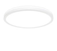 B.K.Licht LED Ceiling Light, 3 Levels Dimming, Built-in 18W LED Board, 4000K Neutral White, 2400Lm, Ø11.5in, Ultra-Flat, Memory Function, Indirect Ceiling Backlight, Modern Round Ceiling Panel, IP20