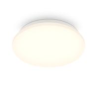 B.k.licht Mains-Powered Led White Ip44 Ceiling Lamp (Dia)27Cm