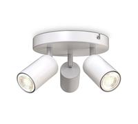 B.K.Licht Ceiling Light, 3 Rotatable Spots, GU10 Sockets, Bulbs not Included, Spotlight for Kitchen, Dining Room, Bedroom, Metal Spotlight Ceiling Lamp, Flexible Design IP20 230V, 9/19 cm, White