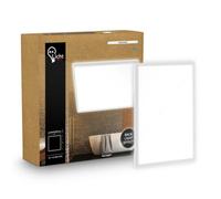 B.k.licht White Bathroom Ceiling Light 18W, 2400Lm, 4000K Square Slim Panel Ip44, 293X293X28mm