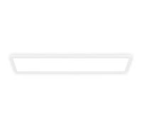 B.K.Licht - LED Panel, Slim, 4000K Neutral White, Indirect Backlighting, IP44 Splash-Proof, Ceiling Lights, Bathroom Light, Bathroom Lights Ceiling, Living Room, 98 x 20 x 3 cm, White