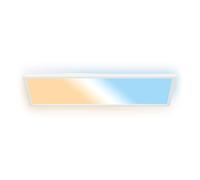 B.K.Licht - LED Panel with Remote Control, Slim, Dimmable, Adjustable CCT from Warm to Daylight White, IP44, Ceiling Lights, Bathroom Light, Bathroom Lights Ceiling, Living Room, 58x20x3 cm, White