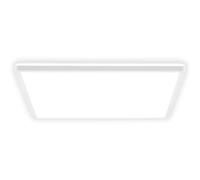 B.K.Licht - LED Panel, Slim, 4000K Neutral White, Indirect Backlighting, IP44 Splash-Proof, Ceiling Lights, Bathroom Light, Bathroom Lights Ceiling, Living Room, 42 x 42 x 3 cm, White