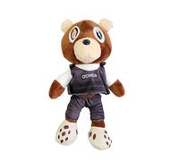 (B) Kanye Teddy Bear Plush Doll West Graduation Teddy Bear Gift Stuffed Animal Toys