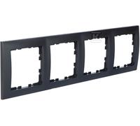 B.Kwadrat 5310148996 4-Gang Frame Anthracite Matt