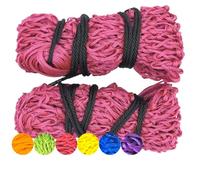 B Living 2 X Hay Net For Horses Multipack - Daisy Equestrian Net Bag With Extra Strong Mesh Holes For Greedy Horses.Horse Accessories Haynet For Haylage & Soak Hay Bale (Pink, 50.00)