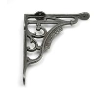 B&m - Pair Of Shelf Brackets Singer Corp Antique Cast Iron 125mm X 125mm / 5'' X 5''