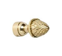 B&M Solid Brass Acorn Finial 19mm Polished Brass Curtain Pole Finial