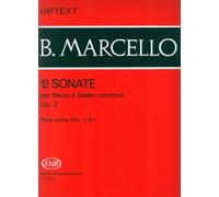 B. Marcello: 12 Sonatas for Flute, Op. 2, Vol. 1 [Nos. 1-6] for Flute/Treble Recorder & Piano (Urtext), Editio Musica Budapest